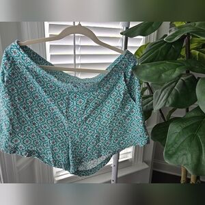 Old Navy Teal Patterned Shorts